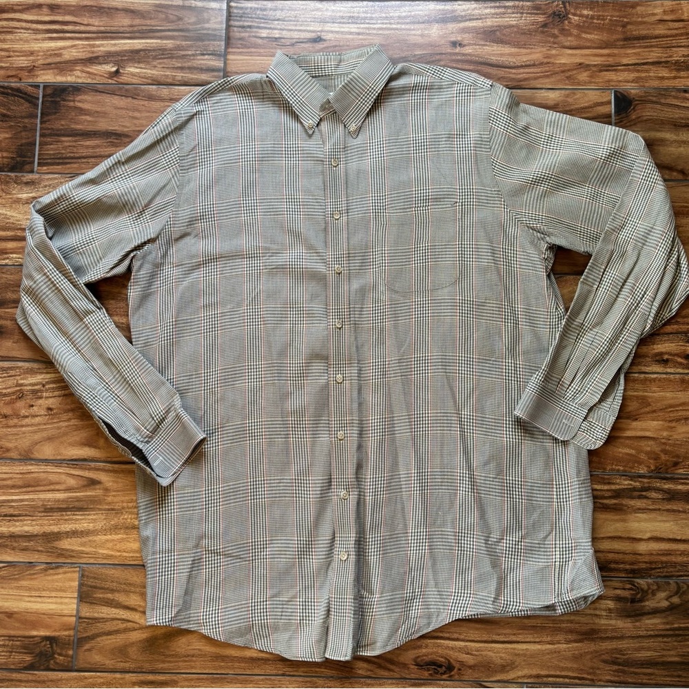 Viyella Men's Classic Checkered Button-Down Shirt‎ size XLT